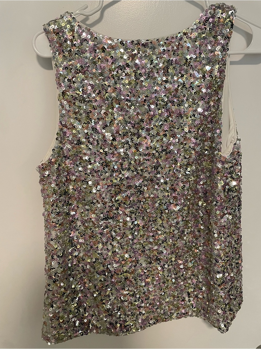 Sugarlips Iridescent Sequin Tank Top - Multi-Sparkle - Picture 2 of 4